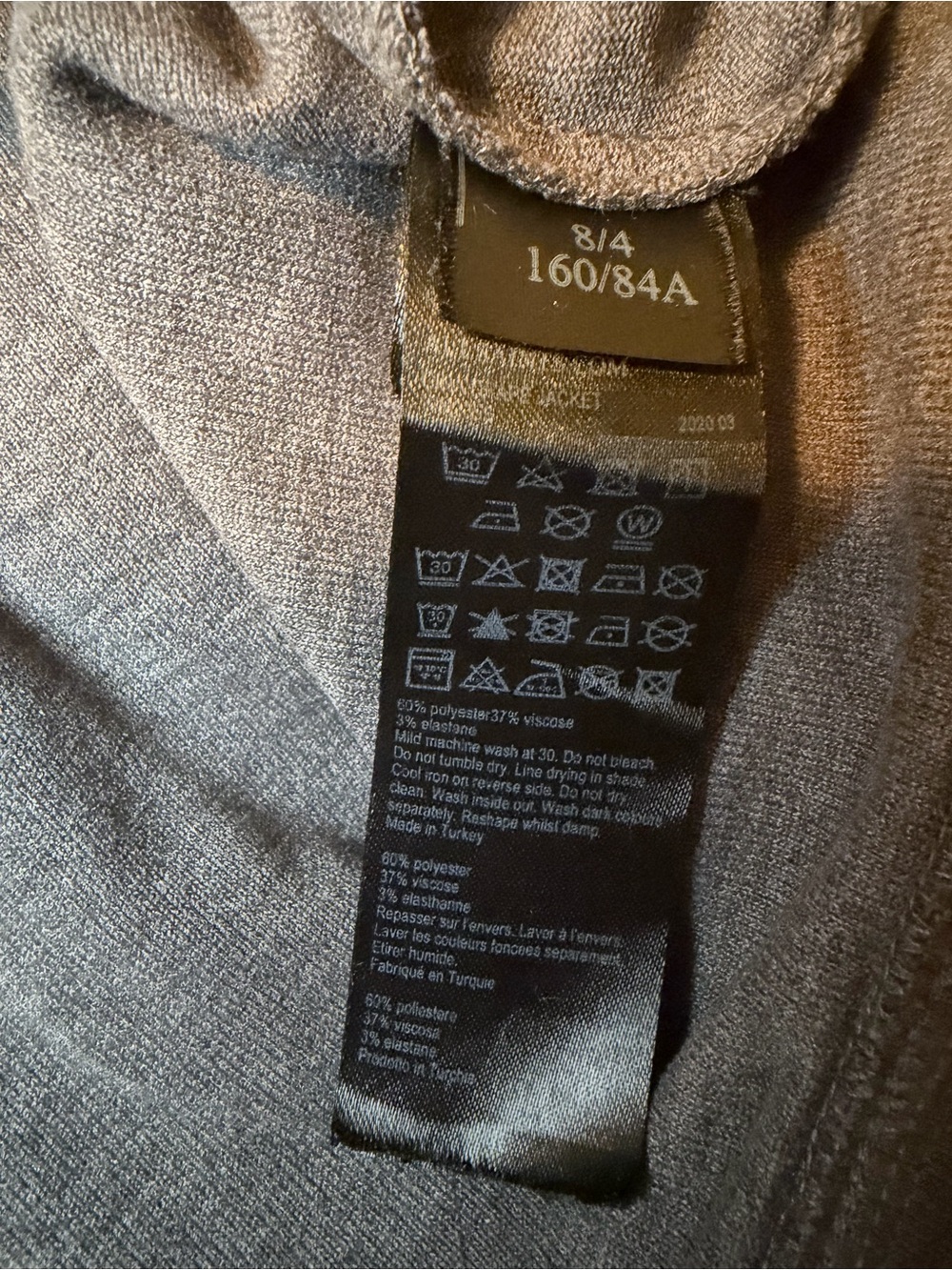 All Saints Gray Open-Front Drawstring Cardigan - Picture 7 of 8
